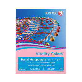 8.5X14 12.72M 20# (75 GSM) Pink Xerox 30% PCW Recycled Multipurpose Pastel