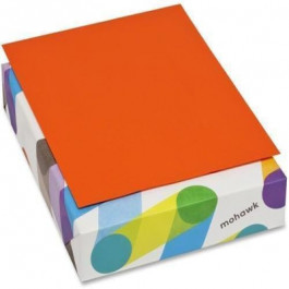 8.5X11 11.82M 24/60# (90 GSM) Orange Mohawk Britehue Text 30% PCW Recycled