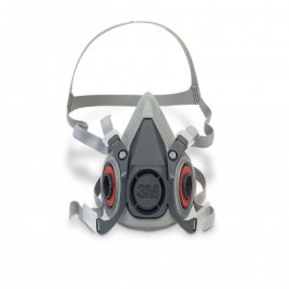 3M 6300 Large Half Face Piece Reusable Respirator Mask Series 6000, Each