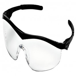 ST110 ST1 Series 5 Position Ratchet Safety Glasses Black Temples Clear Lens