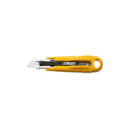 O9048 5-1/2 Inch Self Retracting Yellow Utility Knife, 6 Each/Box