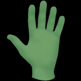 6110PF Large 4 Mil Eco Green Biodegradable Nitrile Glove 10 Boxes/Case 100