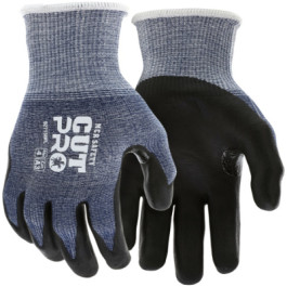 92715NF Large 15-Gauge Gray With Black Coated Palm Cut Resistant Pro Hyperm