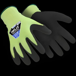 PF32062 X-Large 13 Gauge Green Hexarmor Helix Nitrile Black Coated Palmcut