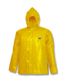 J22107 2XL Gold Jacket Rainwear Storm Fly Hood Snaps 2XLarge 12/CS