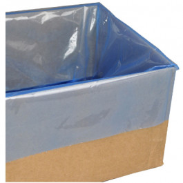 20X18X30 Inch 1.8 Mil Blue-Tint Fda Compliant Gusset Bag Liner, 200 Each/Ro