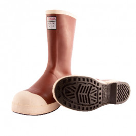 MB922 Mens Size 8 Brick Red Pylon Triple Dipped Neoprene Chevron Outsole Sa