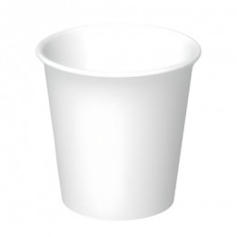 #Smr-4-Cb  4 Ounce White Paper Hot Cup Cart Blanc Graphic Design Green Seal