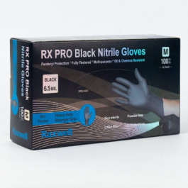 RXE20232-B Medium Black 6.5 Mil Heavy Duty RX Pro Nitrile Glove With Chemic