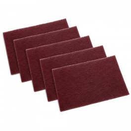 510107 6 X 9 Inch Heavy Duty Hand Scouring Pads Maroon, 20 Pads/case