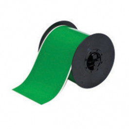 BRD142007 4" X 100' Green Continuous Label Vinyl Outdoor Tape, 1 Each / Rol