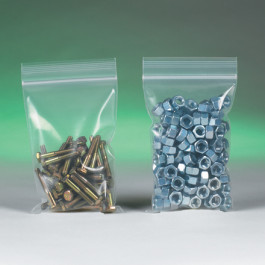 PB3866 4" X 10" 6 Mil Thickness Clear Recloseable Zipper Poly Bag, 1000 Eac