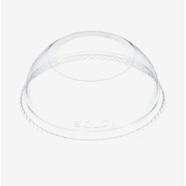 DLW626 Dart Pet Dome Lid Clear With Wide Hole, 100 Each/sleeve, 10 Sleeves/