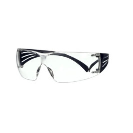 3m Secure Fit 200 Series Clear Lens Clear Frame Blue Temple Anti-fog And Im