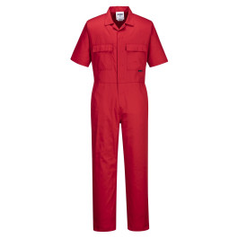 S996 Portwest 4x-large Short Sleeve Red Polycotton Coverall 40+ Upf Rated A