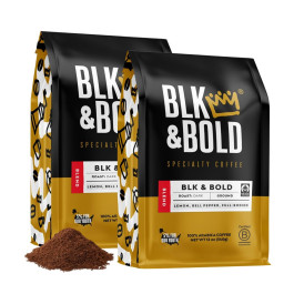 Blk&bold Dark Roast Whole Bean Bold & Smoky 100% Arabica Coffee, 12 Ounces/