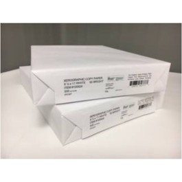 8.5X11 10M 20# (75 GSM) White 92+ Xerographic Multipurpose Letter Size Copy